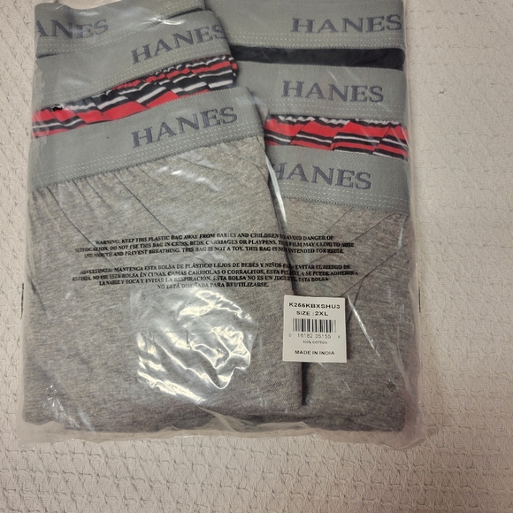 Hanes Men's Boxers 3 pair XXL - Picture 2 of 3